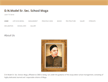 Tablet Screenshot of dnmodelschoolmoga.com